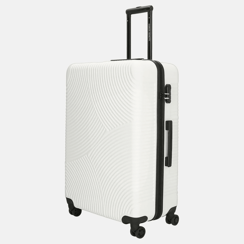 Bronpackshot van een witte Enrico Benetti-koffer