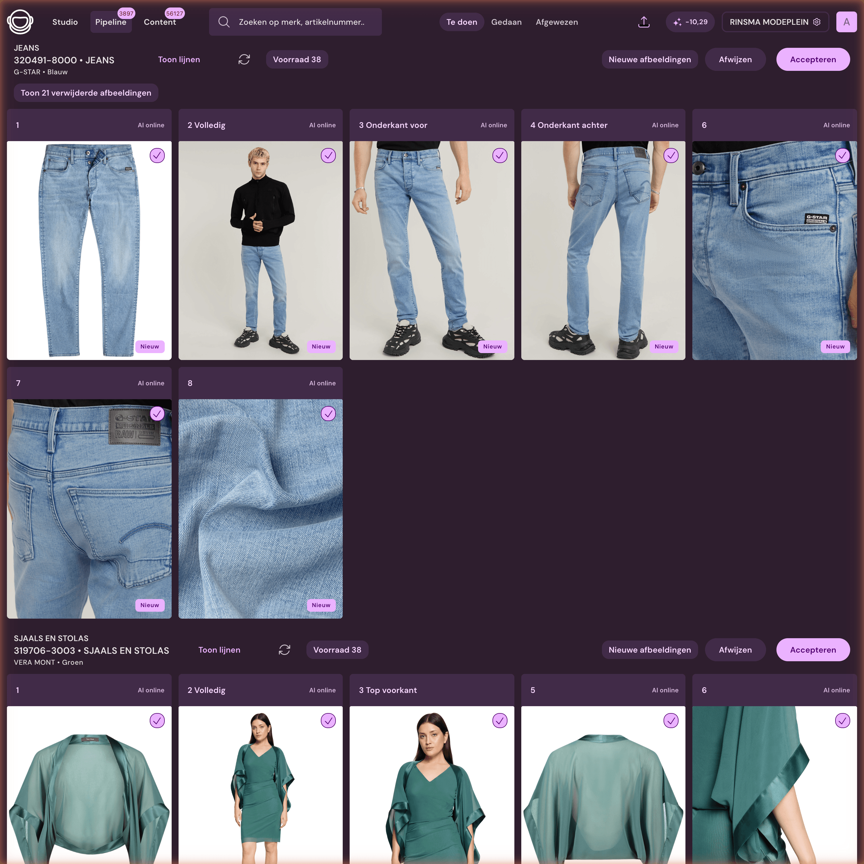 Photopilot workflow met artikeldata, beeldslots en publicatie