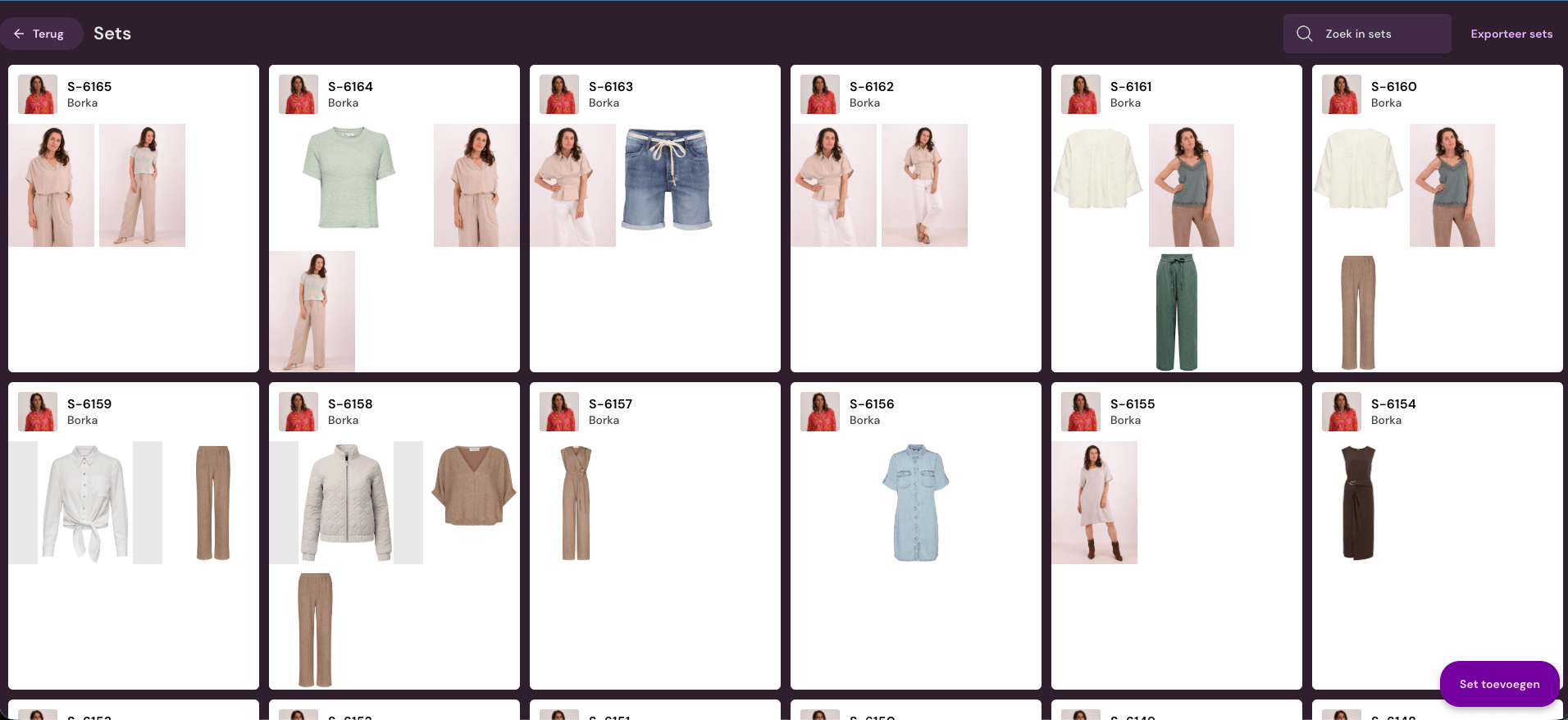 Shop the Look-set in Photopilot