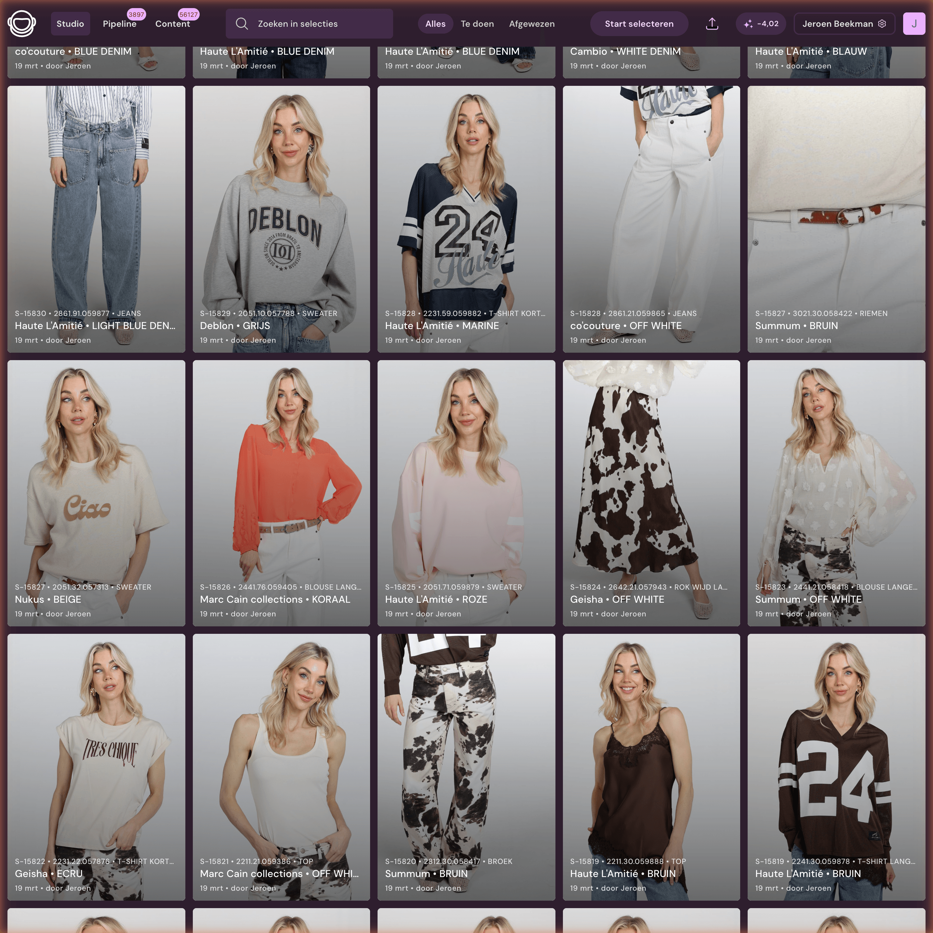 Photopilot Studio selectie-interface