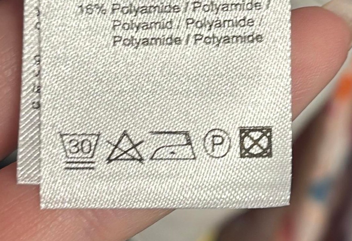 Labelscan met wassymbolen